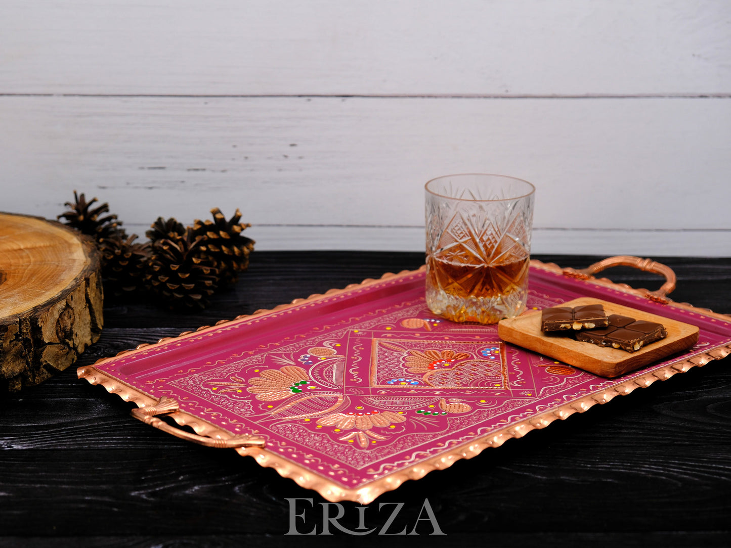 Servis Tepsisi Dikdörtgen, 39 Cm, Lila