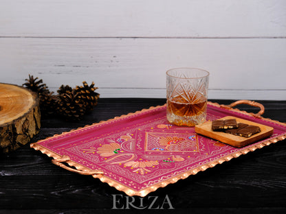 Servis Tepsisi Dikdörtgen, 39 Cm, Lila