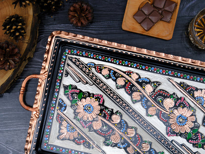 Servis Tepsisi Dikdörtgen, 39 Cm, Renkli