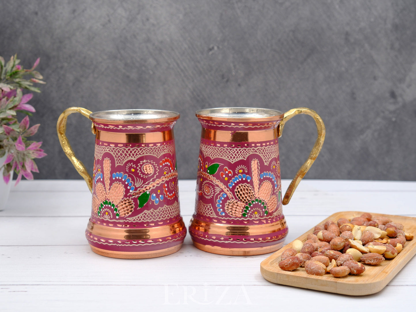 Kalaylı Kokteyl, Bira, Ayran Bardağı, 430 Ml, Lila