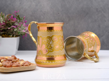 Kalaylı Kokteyl, Bira, Ayran Bardağı, 430 Ml, Altın