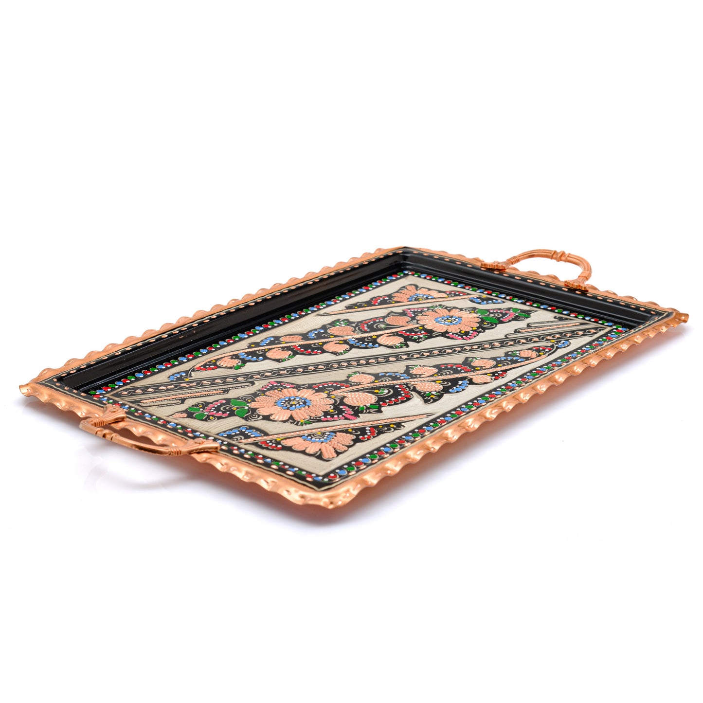 Servis Tepsisi Dikdörtgen, 39 Cm, Beyaz