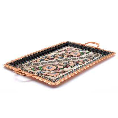 Servis Tepsisi Dikdörtgen, 39 Cm, Beyaz