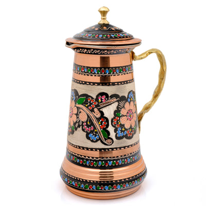 Bakır Kapaklı Sürahi, 1750 Ml, Lila