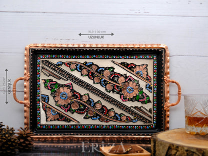 Servis Tepsisi Dikdörtgen, 39 Cm, Renkli