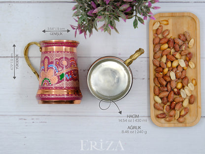 Kalaylı Kokteyl, Bira, Ayran Bardağı, 430 Ml, Lila