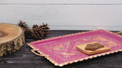 Servis Tepsisi Dikdörtgen, 39 Cm, Lila