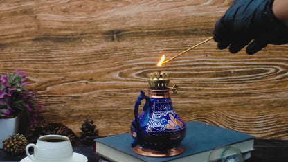 Bakır Gaz Lambası, Mavi