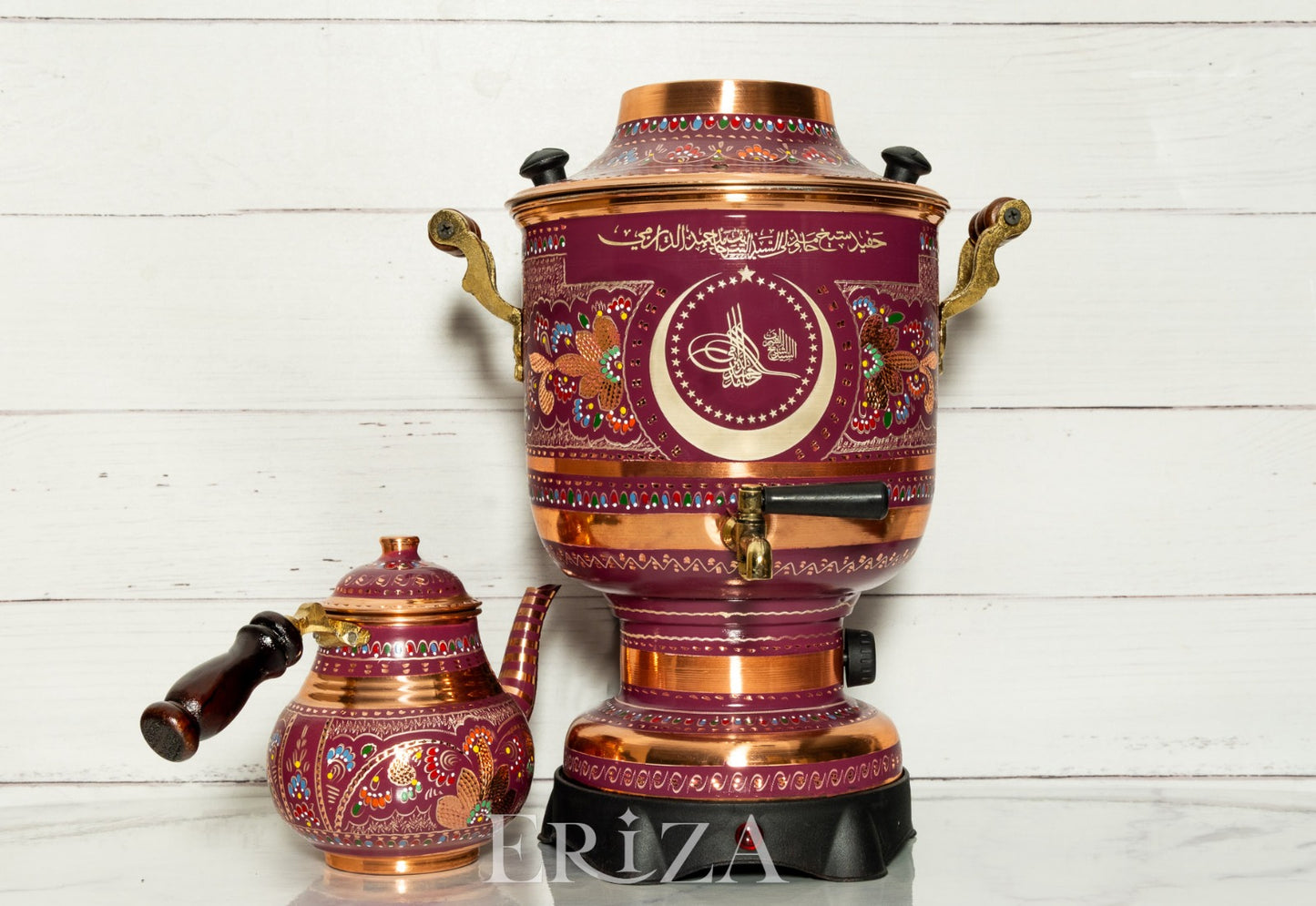 KİŞİYE ÖZEL HAZIRLANAN BAKIR ELEKTRİKLİ SEMAVER