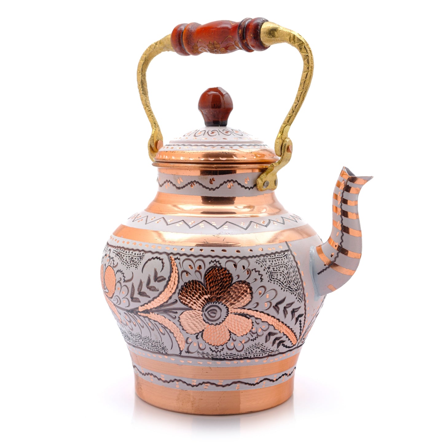 Bakır Nostaljik Çaydanlık, 1900 Ml, Siyah