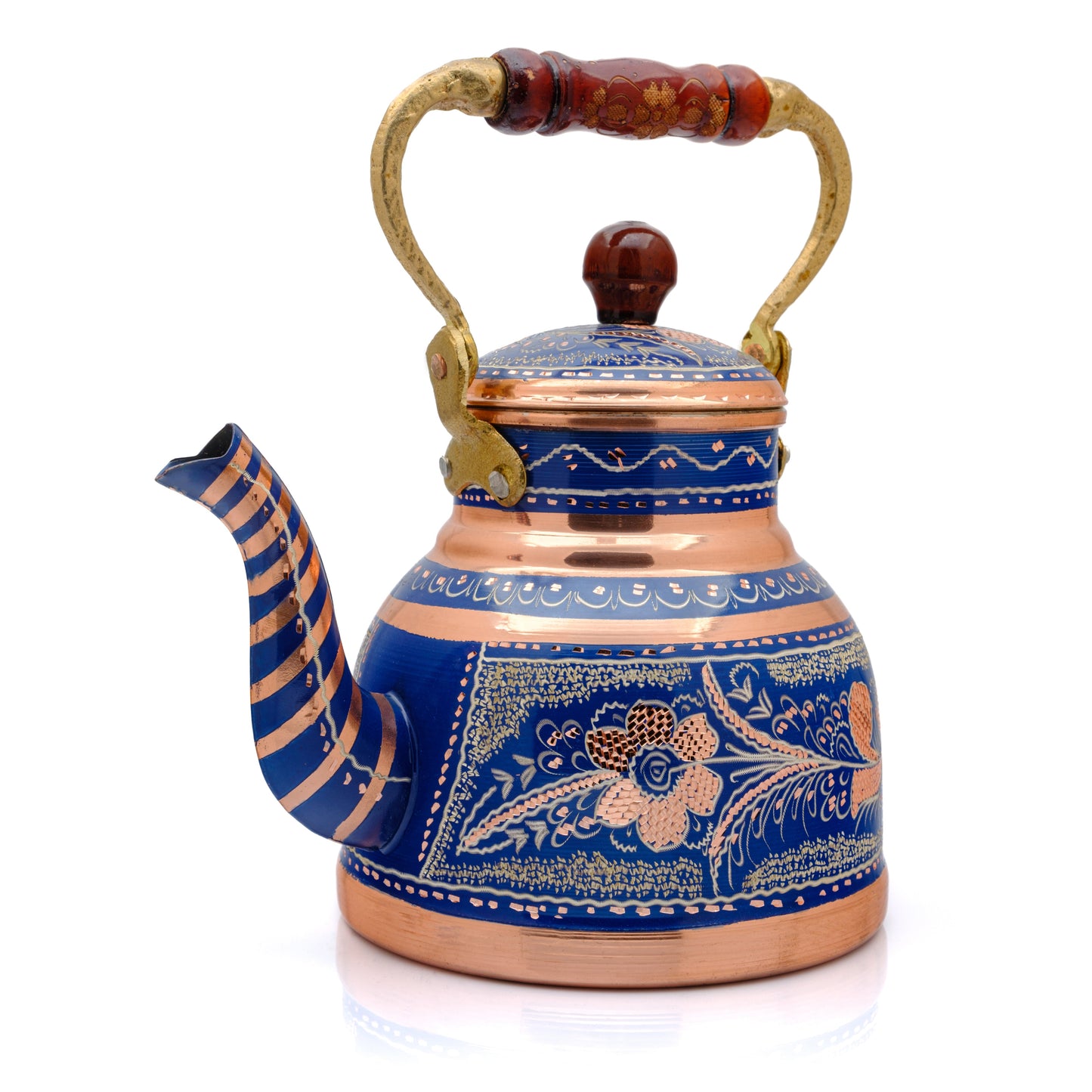 Bakır Çaydanlık, 1700 Ml, Altın