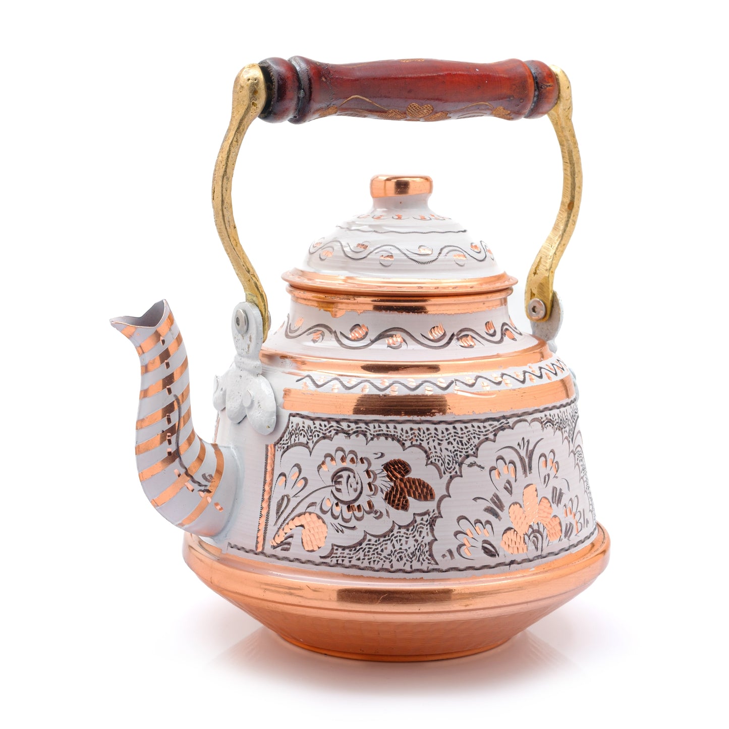 Bakır Çaydanlık, 1600 Ml-3200 Ml, Siyah
