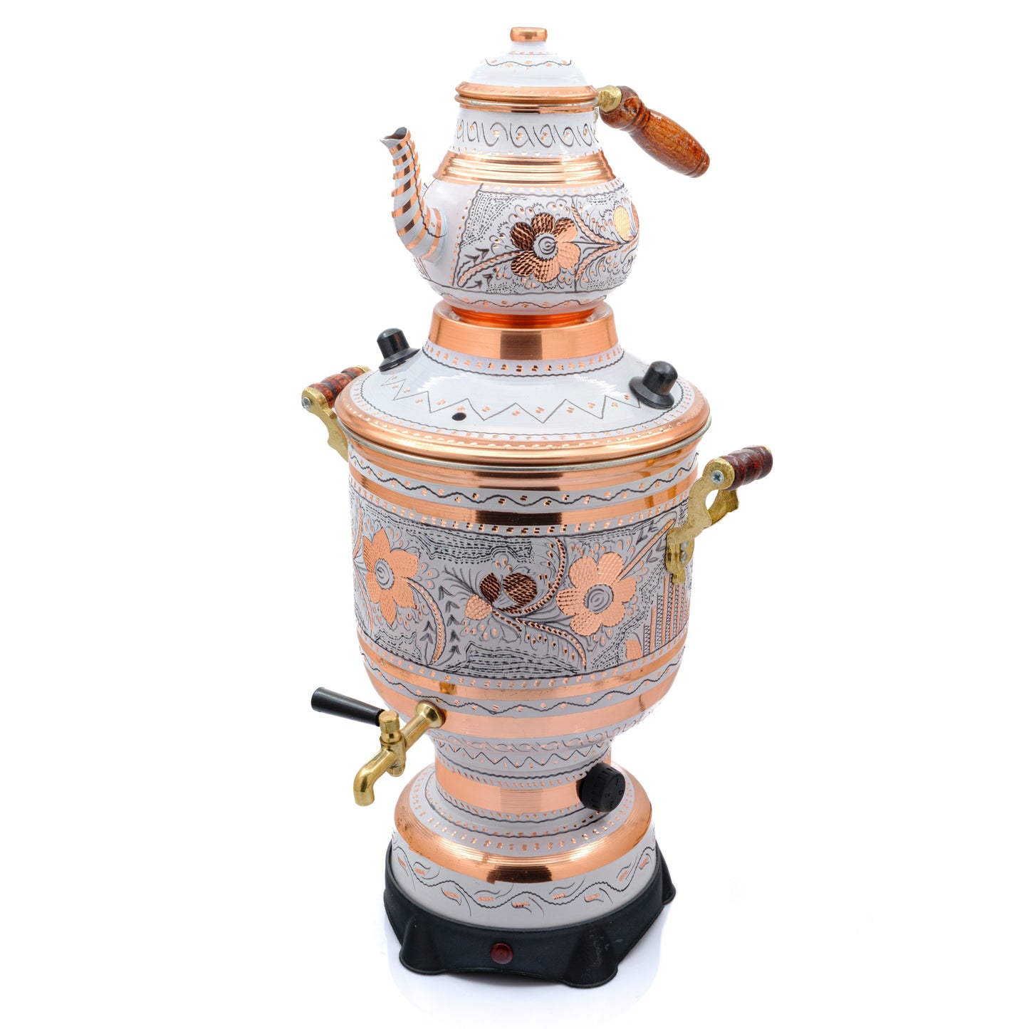 Bakır Elektrikli Semaver, Mavi