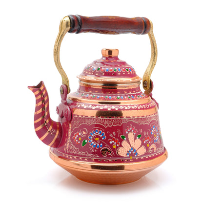 Bakır Çaydanlık, 1600 Ml-3200 Ml, Beyaz