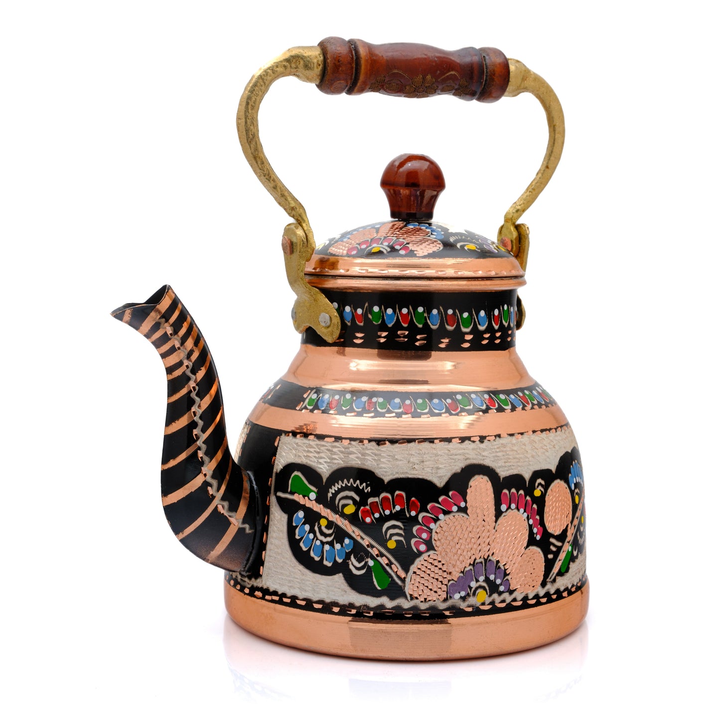 Bakır Çaydanlık, 1700 Ml, Siyah