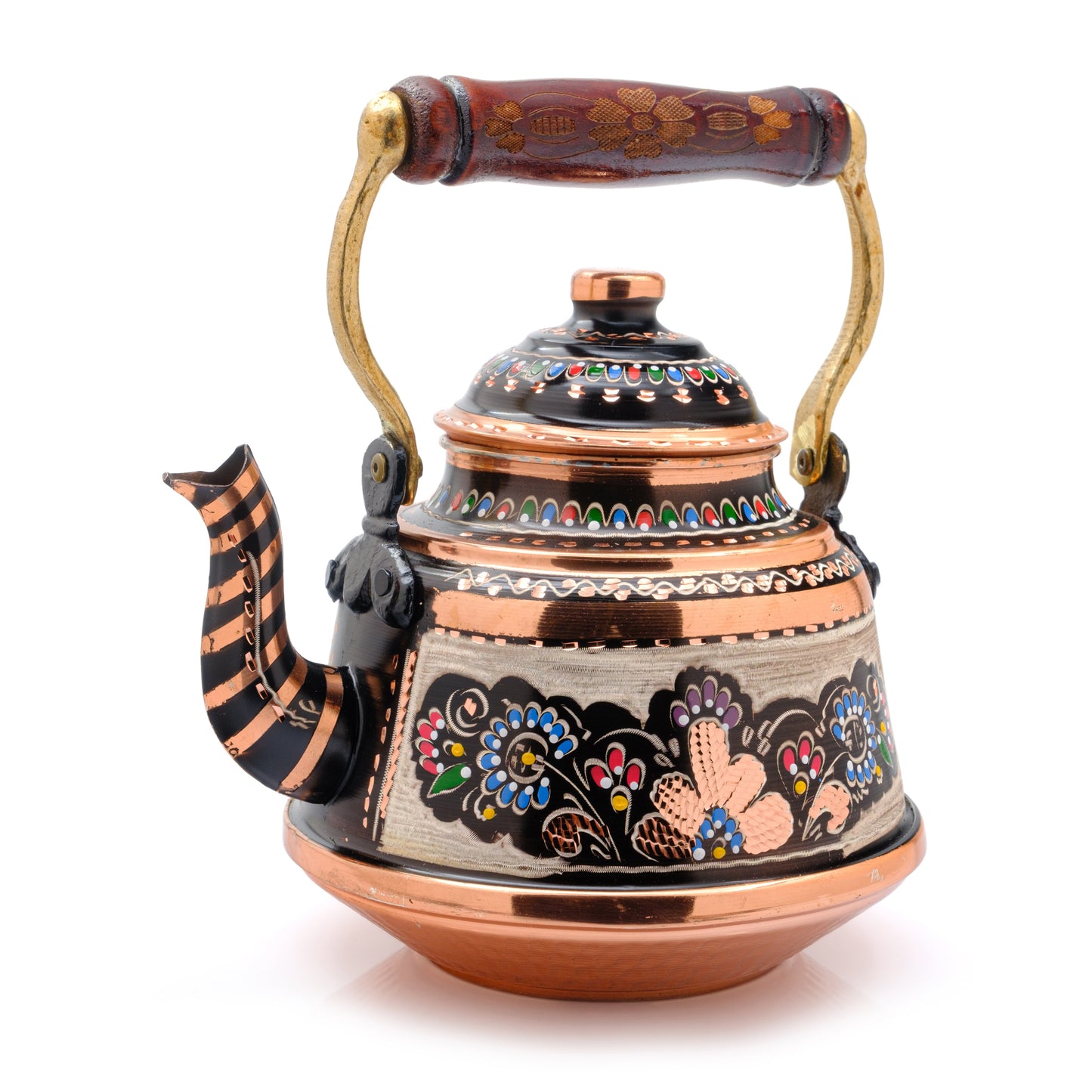 Bakır Çaydanlık, 1600 Ml-3200 Ml, Beyaz
