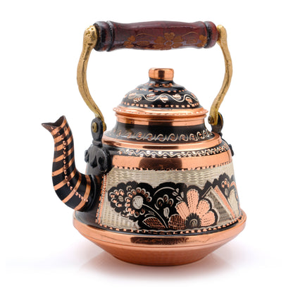 Bakır Çaydanlık, 1600 Ml-3200 Ml, Lila