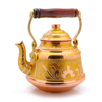 Bakır Çaydanlık, 1600 Ml-3200 Ml, Lila