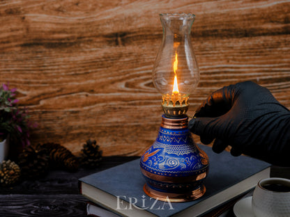 Bakır Gaz Lambası, Mavi
