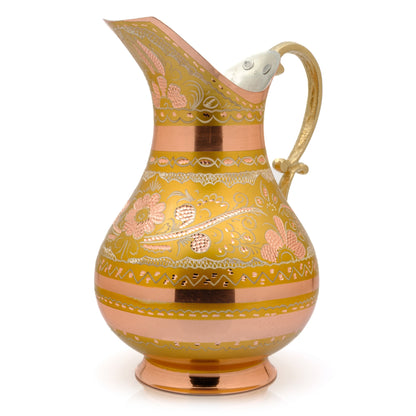 Bakır Sürahi, 2000 Ml, Renkli