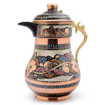 Bakır Kapaklı Sürahi, 2200 Ml, Lila